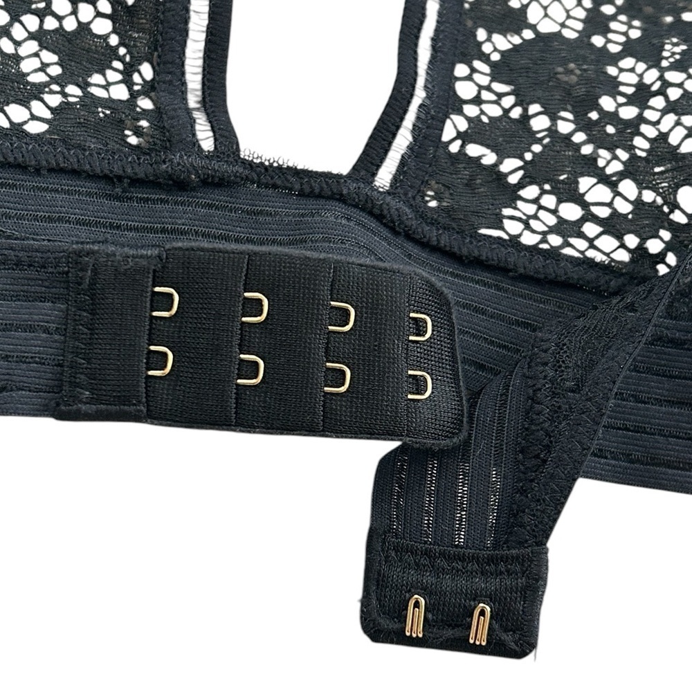 Victorias Secret Very Sexy Bralette Black Lace Halter, Size S - Picture 3 of 5